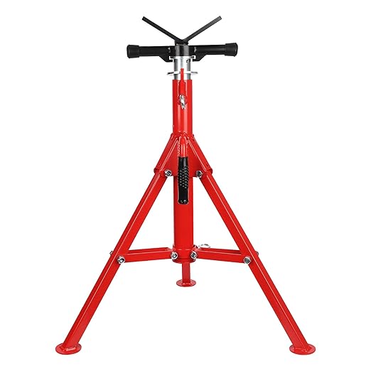 Towallmark Heavy-Duty Pipe Jack Stand, 28''-52'' Adjustable Folding Pipe Stand, 2500 lbs Load Capacity, Ideal for Welding, Automotive, and Construction Projects