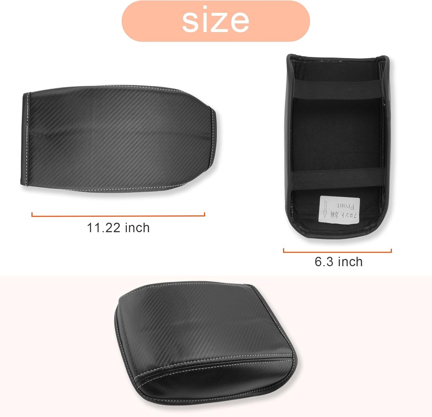 CDEFG for Volkswagen Golf R VW GTI Golf 8 MK8 2020-2025 Center Console Cover Armrest Box Cover for Golf R/GTI Golf8 Accessories Console Arm Rest Protector