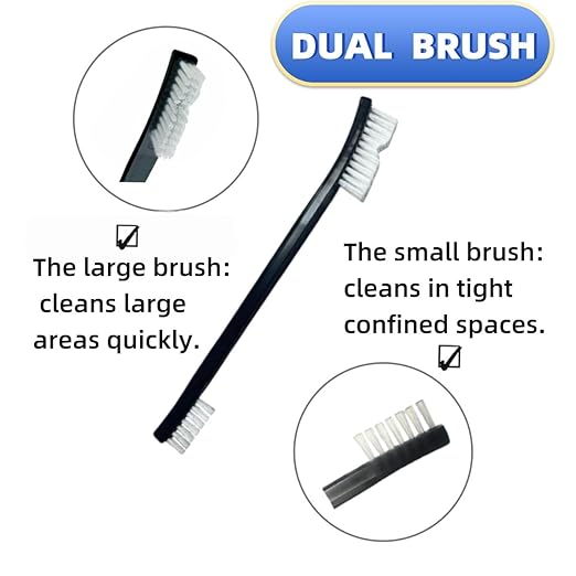 6-Pack Ultimate Detailing Brush Set: Heavy-Duty Nylon & Wire Brushes for Cars, Kitchens & Tight Spaces – Ergonomic Grip, Non-Scratch Bristles