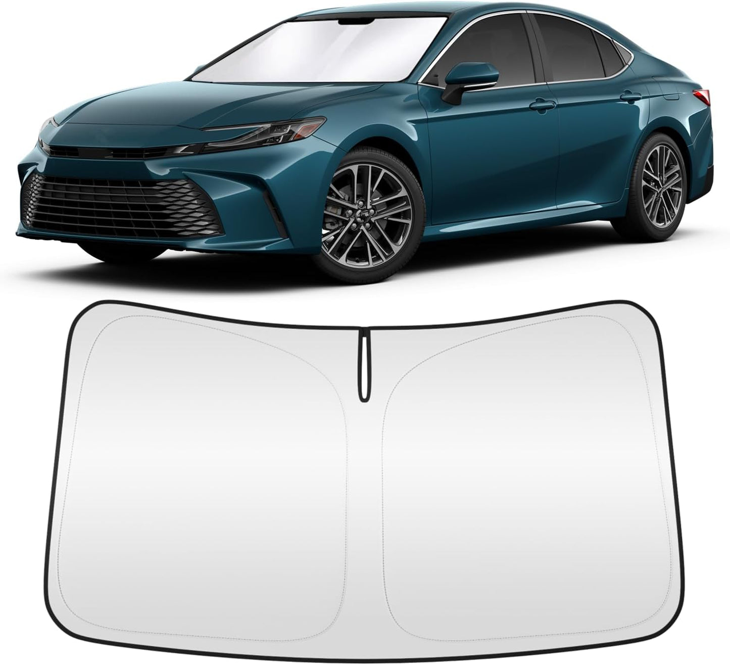 Windshield Sun Shade for Toyo-ta Camry 2025 4-Layer Front Window Shade Custom Sun Visor 240T Shade Blocks UV Keep Your Car Cooler