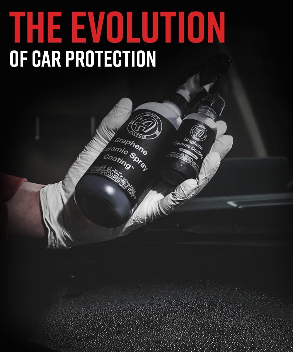 Adam's Polishes Graphene Ceramic Spray Coating - Sprayable Graphene Oxide Ceramic Coating for Cars, Boats, RV's & Motorcycle | Adds Extreme Gloss, Depth, Shine & Protection