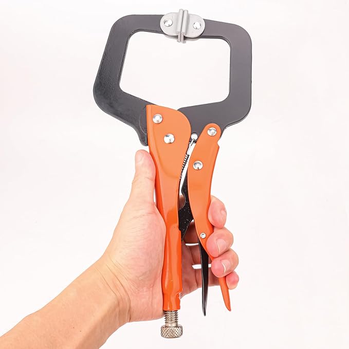 3 Pack 11 Inch Locking C Clamp, Versatile C Clamp Locking Pliers, Heavy Duty Vice Grips for Home Improvement, Welding & Workshop