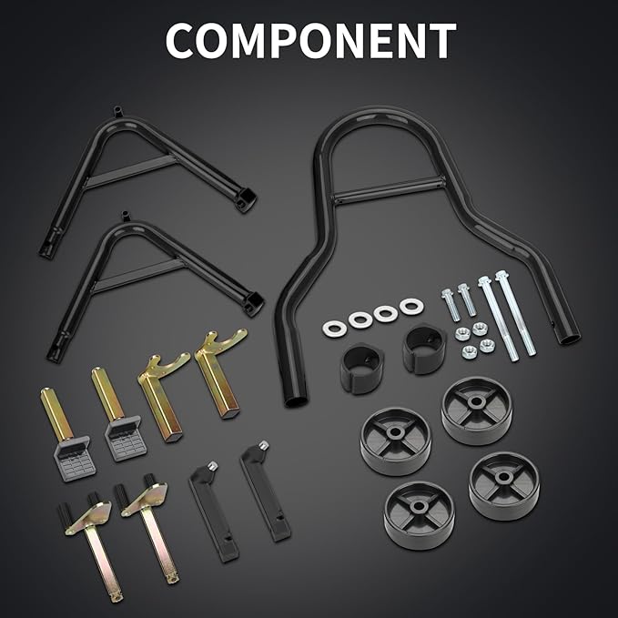 Motorcycle Stand‌ & ‌Lift‌ Combo 882LBS ‌Motorcycle Jack‌ Rear Wheel Stand Universal Fit for Sport Bikes (Yamaha/Kawasaki), Garage/Driveway Use by Mechanics (Black)