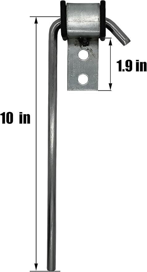 2 Pcs Heavy Duty Exhaust Hanger Rod -Universal Use Exhaust Bracket Hanger - 3/8" Rod 10" Long