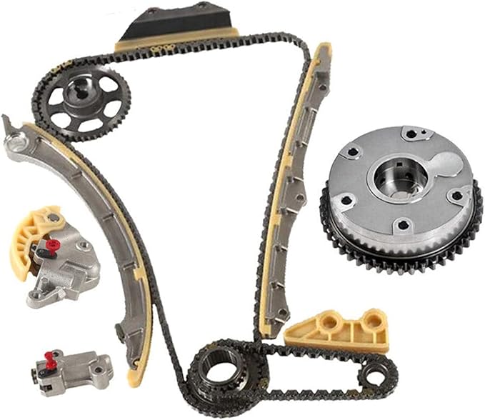 14210-PNA-000 Engine Timing Chain Kit with Camshaft Adjuster with VVT Gear Fits for Acura ILX Accord Civic Crosstour CR-V 2.4L 2008-2015 Replace OE 14210-PNA-000 14510-R40-A01 13620-RAA-A02