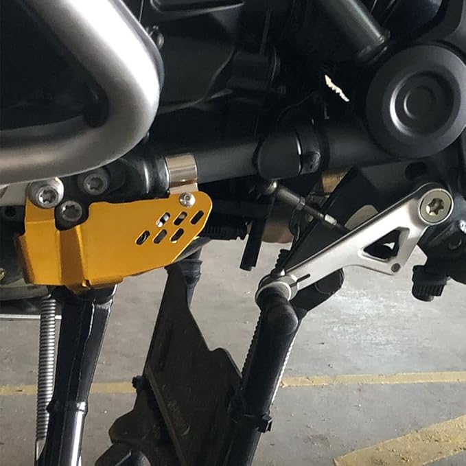 Modeer for R1250R R1250RS R1250GS Adventure R1250GS HP Motorcycle Sidestand Side Stand Switch Protector Guard Cover Cap R 1250 GSA R1250GSA R1250 GS adv R 1250R R1250 RS HP R 1250GS (Gold)