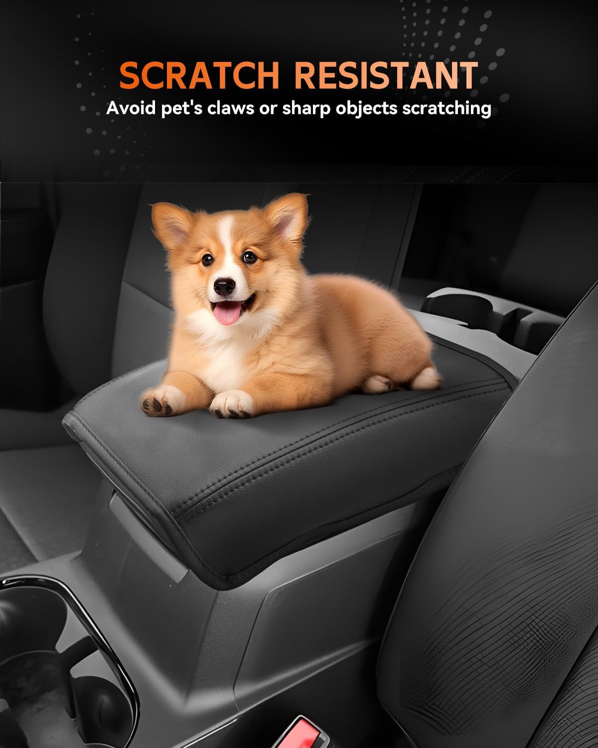 CDEFG for 2023-2025 GMC Canyon Center Console Cover Armrest Box Cover for Canyon (Elevation, AT4, Denali) 2023 2024 2025 Accessories Console Arm Rest Protector