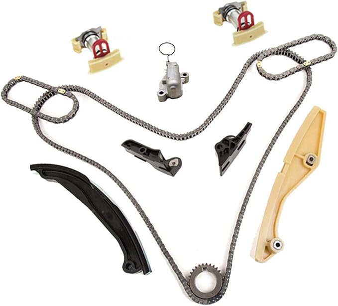 Engine Timing Chain Kit AT4Z-6268-C Fits for Edge Eplorer F150 Flex Mutang Taurus Transit, Flex, MKS, MKX, MKZ,Police Replace OE BL3Z-6268-A, AT4Z-6268-A