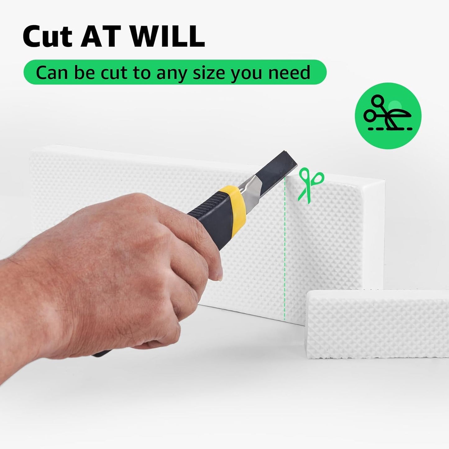 Garage Wall Protector, 4 Pack Garage Car Door Protector Bumper Guard for Car Doors Anti-Collision Self Adhesive EVA Foam for Warehouse Parking Assist, White 11.8"x3.9"x1.2"