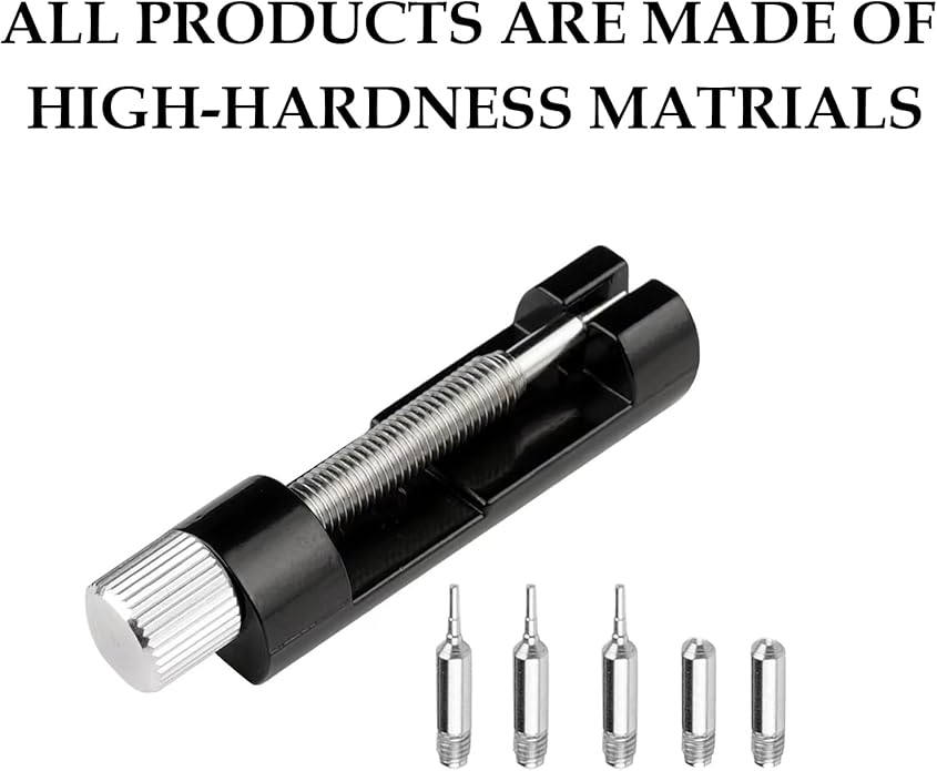 Watch Link Removal Kit, Tools to Adjust and Remove Bracelets，Pin Remover for Sizing Strap，Watch Band Adjustment Tool Kit with Extra Replacement