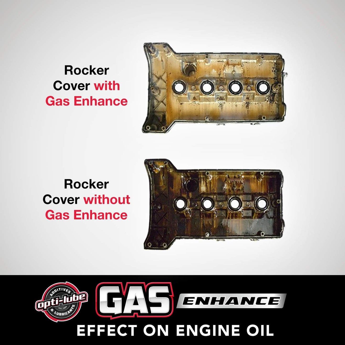 Opti-Lube Gas Enhance Fuel ADDITIVE: 8OZ Long Neck Bottles (24 Pack)