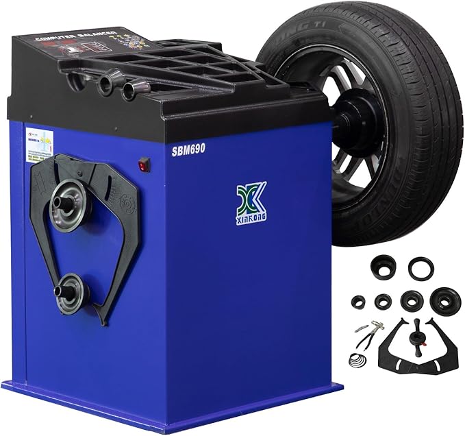 XK 2.0 Horsepower Automatic Tire Changer Tire Machine Wheel Changers Machine Rim Balancer Combo 960 690/36 Month Part Replacements