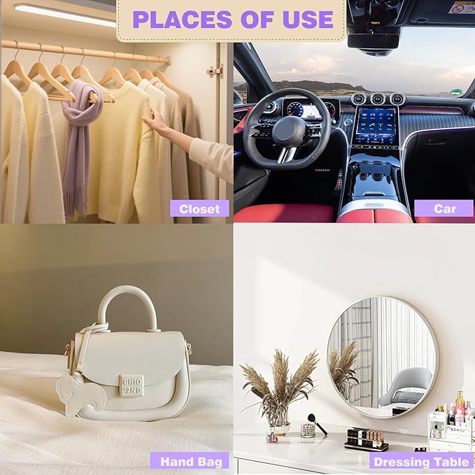 12 Pcs Car Air Fresheners Hanging Paper Plants，Long-Lasting Freshener Scents Lavender Rose Gardenia，Decoration Decal Accessories For Home or Car