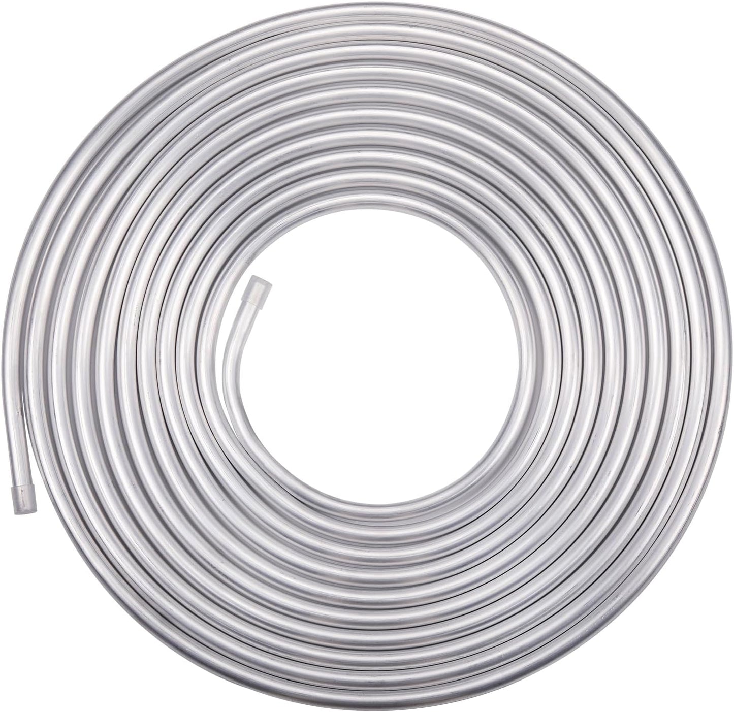 1/4" OD Aluminum Hard Fuel Line Hardline Tube Tubing Coil 25 Feet Roll