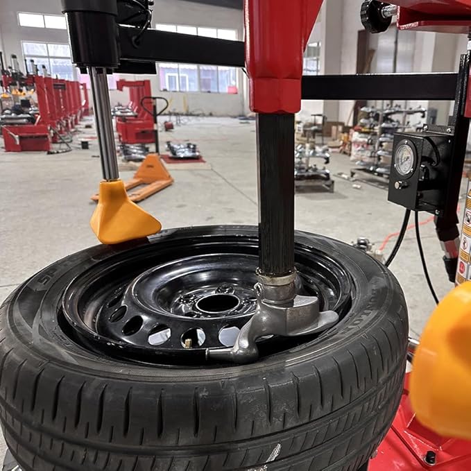 KATOOL Double Arm 2.0HP Tire Changer Machine and Balancer Combo 24" Tire Changer Automatic Measurement Wheel Balancing Tire Machine for Home and Shop
