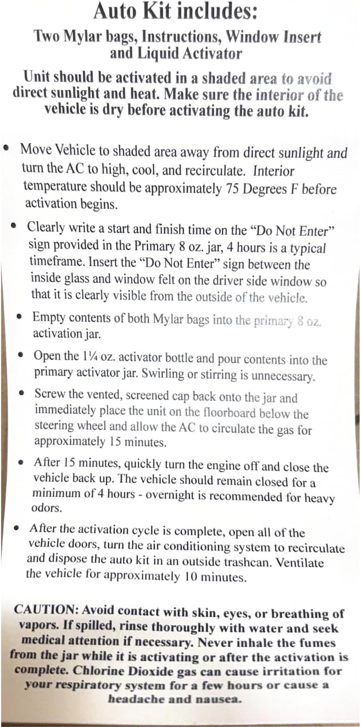 Odor Goblin, Chlorine Dioxide Fogger Odor Elimination System. Removes Many Types of Odors from Cars, Buses, Marine/RV, Trucks, SUV and Much More