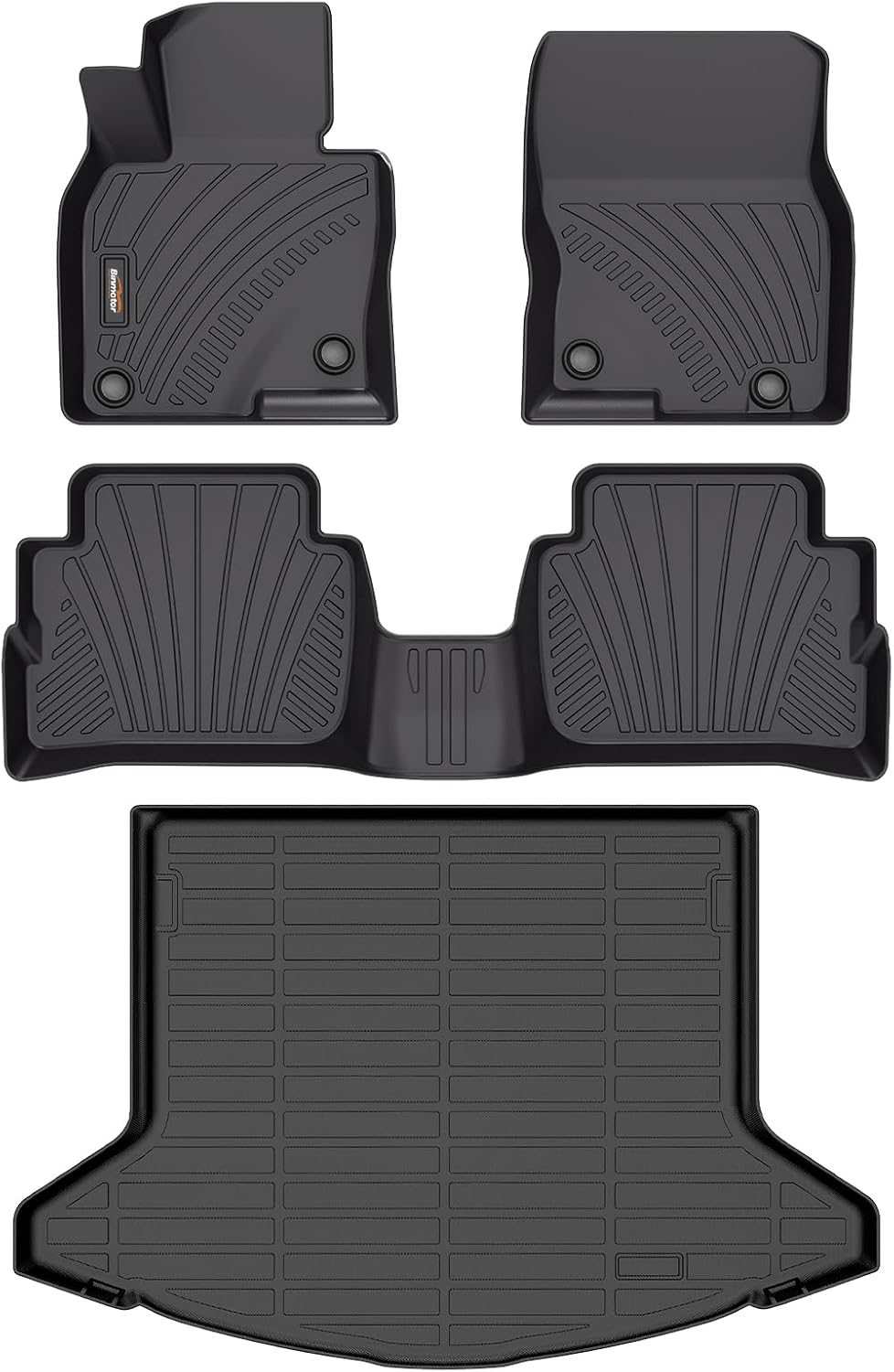 Binmotor-All Weather Floor Mats Cargo Liner for Mazda CX-5 2023 2024 2025, Car Floor Mat CX5, Trunk Cargo Mat for Mazda CX5 Accessories Car Mats