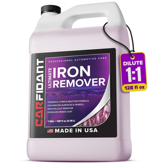 Iron Remover for Car Detailing – Iron Decon Spray, Pulls Out Brake Dust, Rust & Fallout - Contaminant Removal for Car Paint & Wheels, pH Neutral Formula - Gallon - 128 fl. oz.