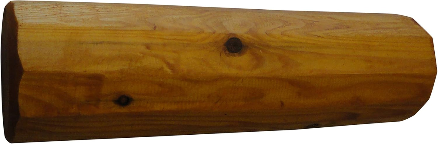 22-Place Freestanding Ski Log Racks, Pole Ski Holders, Garage Racks for Organization, Pole Stands, Snowboard Rack Garage, Snow Skis Sports Storage - Natural + 15" Anchor Kit