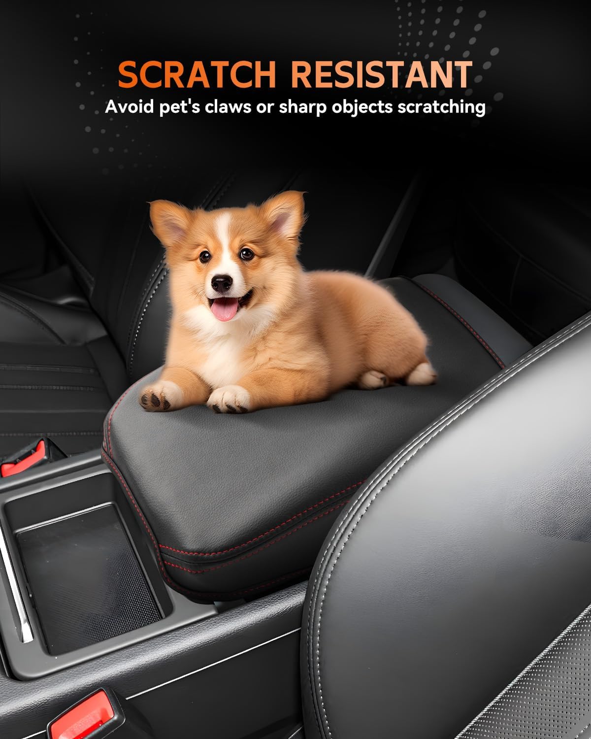 CDEFG for 2020-2025 Audi Q5 Center Console Cover Armrest Cover for Q5 2020 2021 2022 2023 2024 2025 Accessories Console Arm Rest Protector