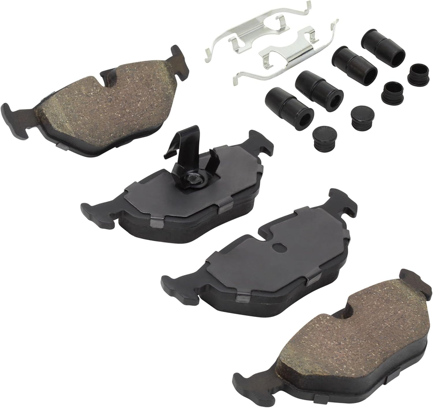 Premium Ceramic Rear Brake Pads (1001-0692AC) Replacement for BMW 525i 2003-2001, 528i 2000-1999, 530i 2003-2001, 540i 2003-1997, MG ZT 2003, Rover 75 2000, 75 2005-2003