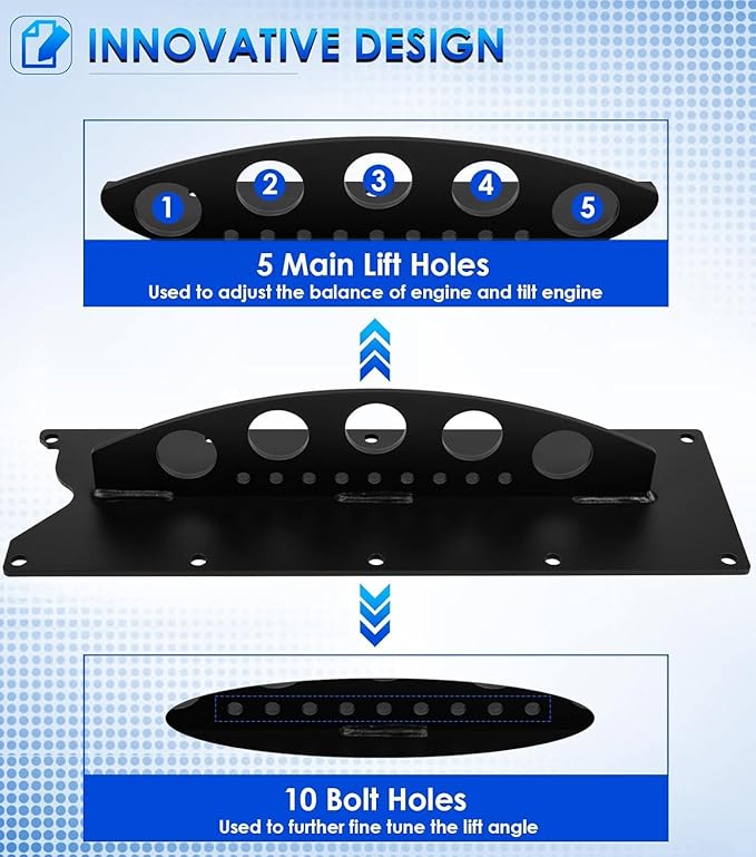 LS Engine Lift Plate Hoist Picker Cranet Lifting Plate Bracket for Chevy LS Series LSX LS LS1 LS2 LS3 LQ4 6.0 6.2 5.3 4.8 Gen 3 4
