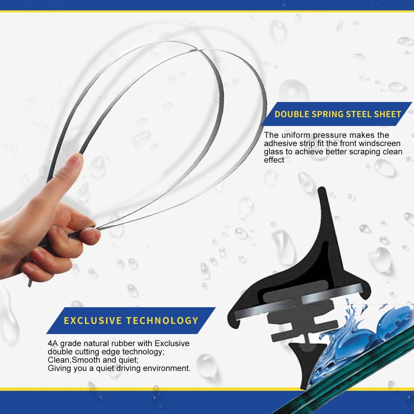 2 Wipers Factory Replacement For Volvo C30 S40 V50 V60 S80 C70 V70 XC70 XC60 Original Equipment Windshield Wiper Blade Set - 26"/20" (Set of 2) Top Lock