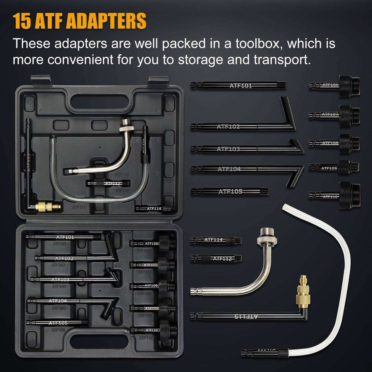 Transmission Fluid Transfer Pump Kit, 10L Pneumatic Fluid Extractor and Dispenser Tool with Adapter for ATF Fill, Gear Oil Refill, Differential Oil, Garage and Shop Fluid Evacuator and Filler