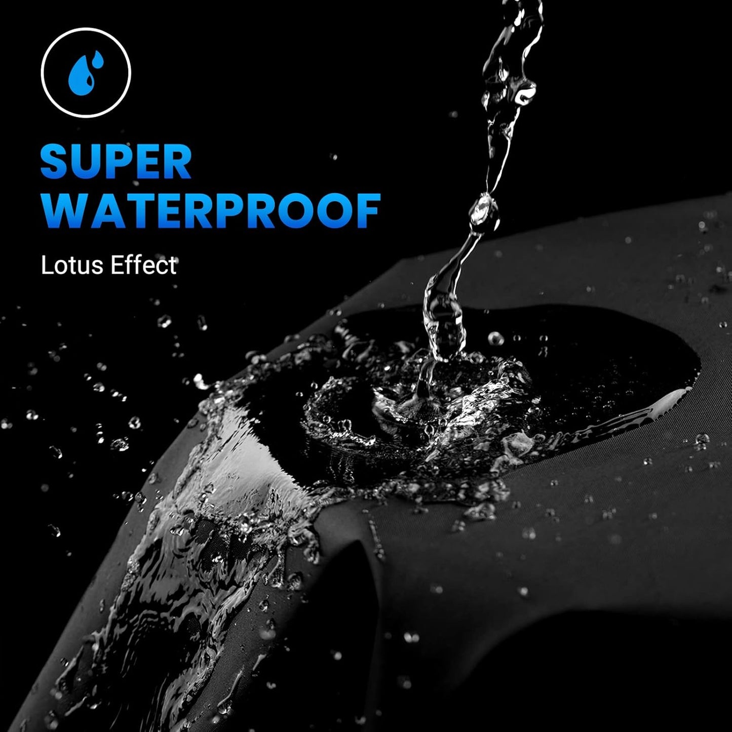 Favoto Motorcycle Cover 104 inches Length All Season Universal Weather Waterproof Rain Sun Outdoor Protection Night Reflector with Lock-Holes & Storage Bag Motorbike Vehicle Cover, Blue