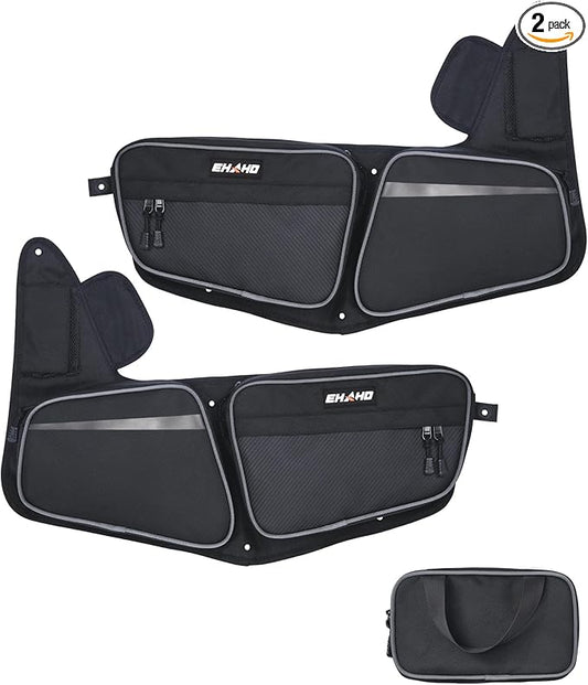 Ehaho 2026 2025 2024 RZR 1000 XP Front Door Bags, Large Space UTV Storage Side Tool Bags Waterproof Scratch-Resistant Wear Resistant Zippers Compatible With 2024/2025/2026+ Polaris RZR XP 1000/4 1000