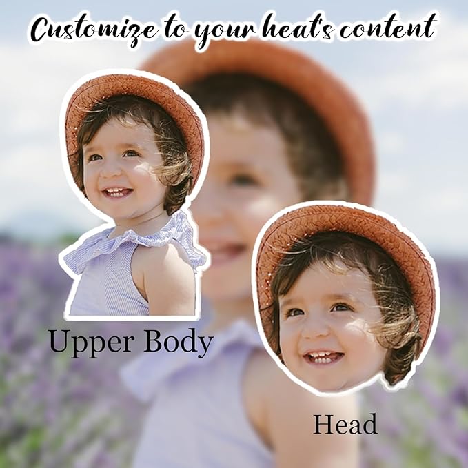 Custom Air Fresheners with Picture - Car Scents Air Freshener Personalized Air Freshener for Car with Photo Text Logo, Hanging Ornaments for Rear View Mirror (5pcs-Crop)