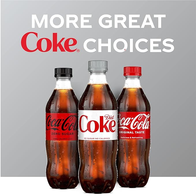 Diet Coke Soda Soft Drink, 16.9 fl oz, 12 Pack
