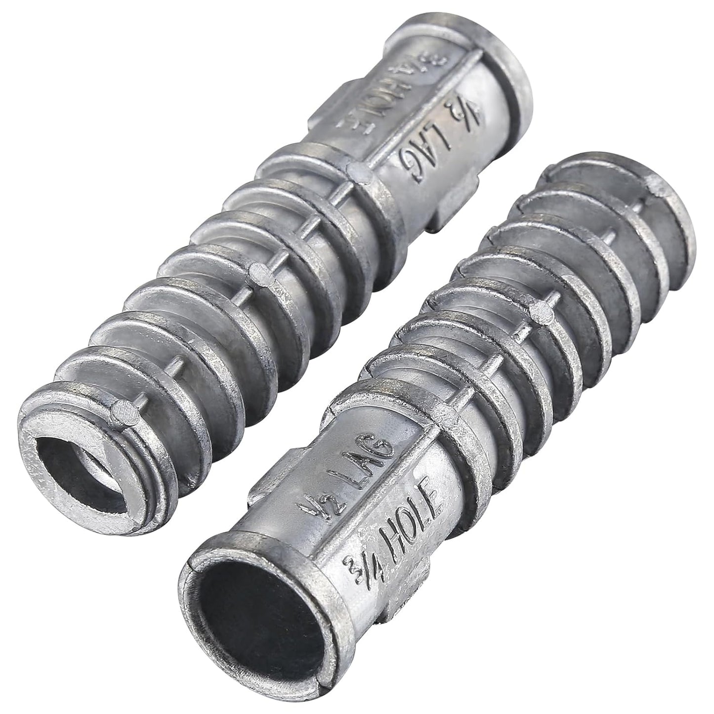 Wensilon(50pcs) 1/4 * 1-1/2 Lag Shield Anchor Long Zinc Alloy Bolts Concrete Anchors, Zinc Alloy Masonry Anchors Hole