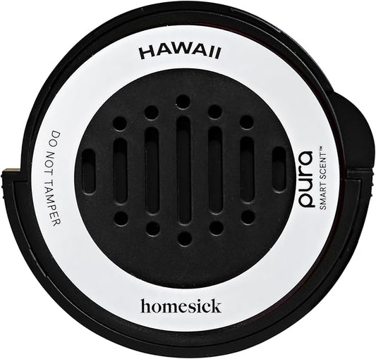 Pura and Homesick - Fragrance for Pura Car Diffuser - Clean & Safe Luxury Diffuser Scent - Long-Lasting Fragrance for 30 Days of Aroma - Hawaii