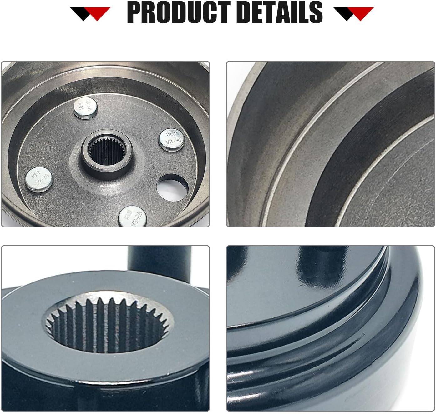 LOSTAR Golf Cart Brake Drum Hub Assembly with 30 Splines Compatible with 1991-up EZGO TXT RXV Marathon Medalist 4 Cycle Gas Replaces 21807G1