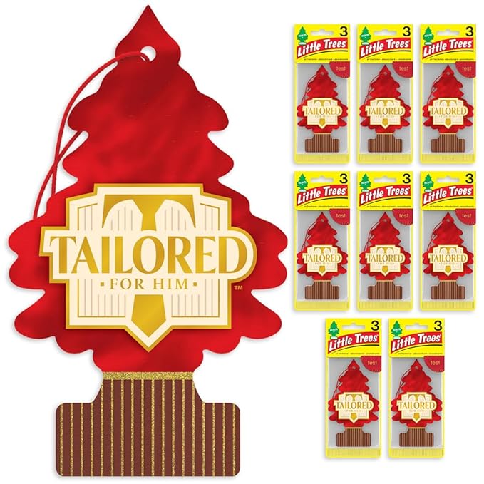 Little Trees Car Air Freshener | Hanging Tree Provides Long Lasting Scent for Auto and Home | Tailored for Him, 24 Air Fresheners