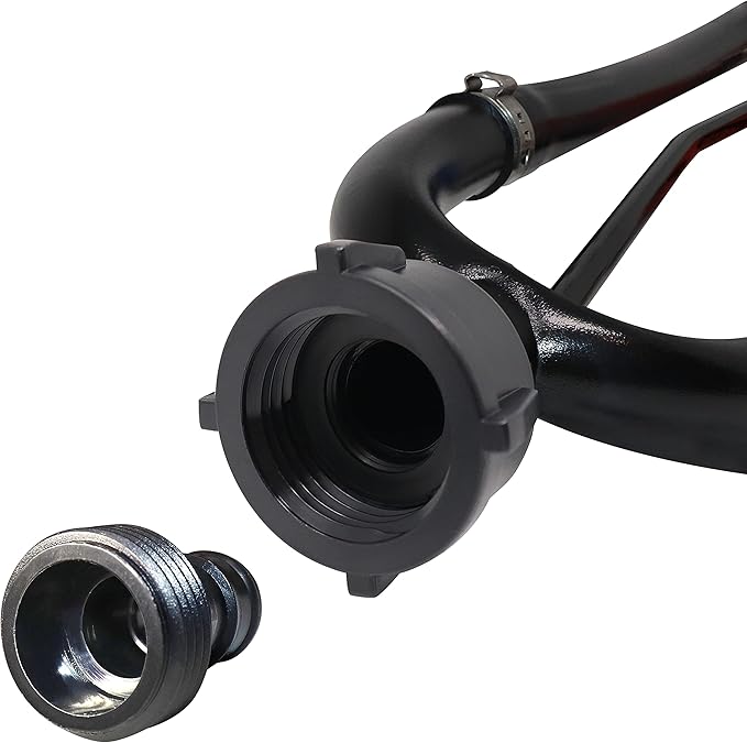 Dual Feed Muff Style Boat Motor Flusher | Use for Antifreeze Winterization or Common Water Flush | 5/8 Inch Standard Garden Hose Connection