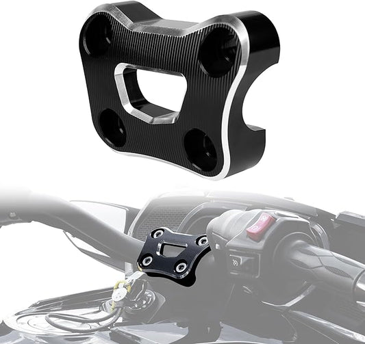 Handlebar Riser Cover Clamp for Can Am Spyder F3 F3S F3T 2015-2024 Spyder RT RTS 2020-2024; Aluminum Handle Bar Top Riser Clamp for Can Am Spyder Accessories