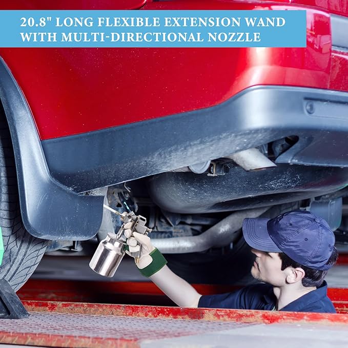 4 Pcs 20.87'' Spray Can Nozzle Extension Hose 8 mm Undercoating Spray Gun Flexible PVC Hose for Vehicles Cars Trucks