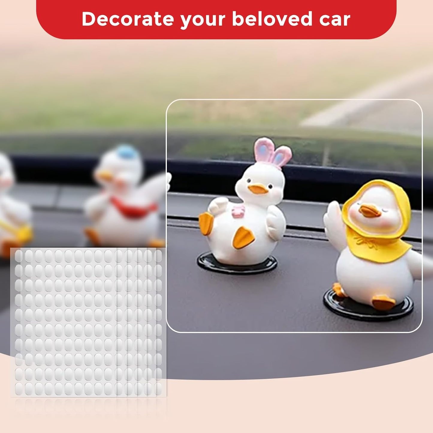 600pcs Double Sided Tape Wall Nano Sticky Dots Mounting Putty Two Sided Adhesive Strips Museum Putty Sticky Tack No Traces - Crafts Poster Decoration Picture Hanging Crafting Party 0.47"*0.75" Oval