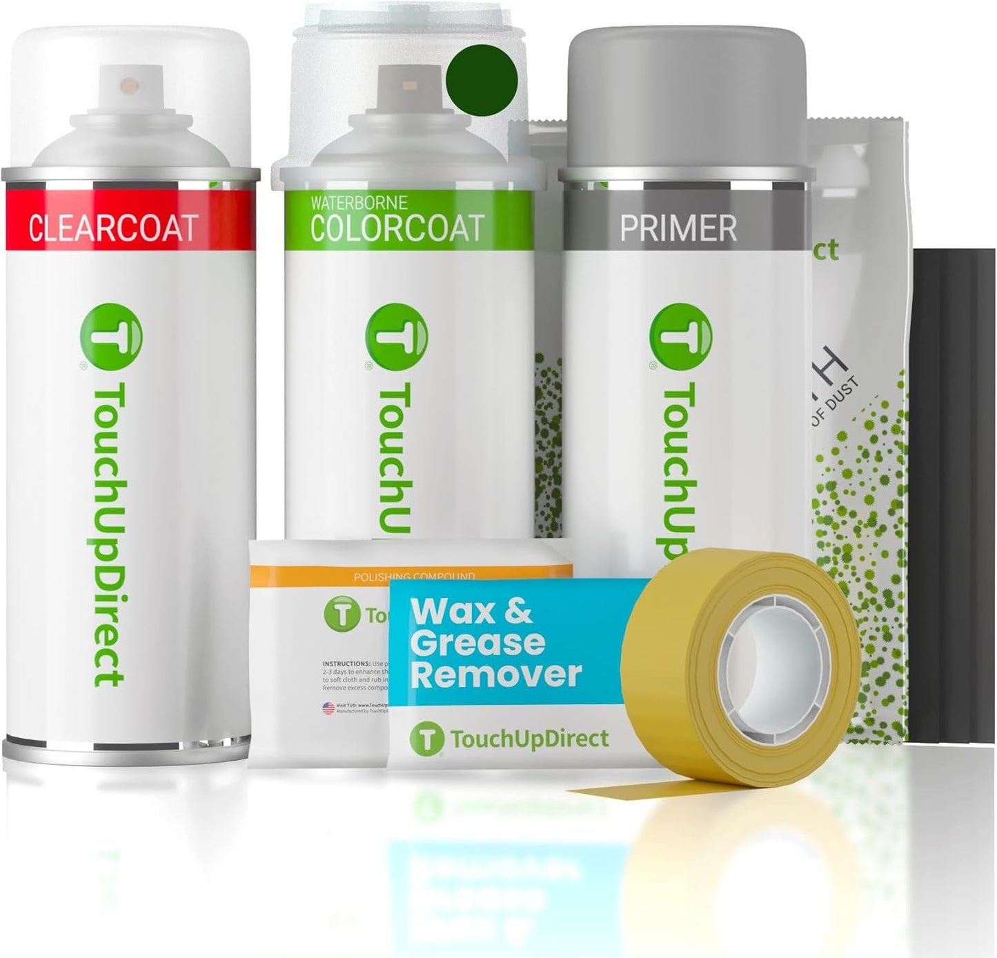 TouchUpDirect 6V7 Army/Dark Green Compatible with Toyota Exact Match Touch Up Paint Aerosol - Platinum Kit