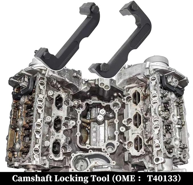 Engine Camshaft Locking Timing Tool Kit, Compatible with VW Audi 2.0 2.4 2.5 2.8 3.0T 3.2 4.2 5.0 5.2, Touareg Q7 Porsche 3.0T, A4 A6 A6L A8 Q5 Q7 R8, Replace OEM T40133 T40070 T40058 T10172