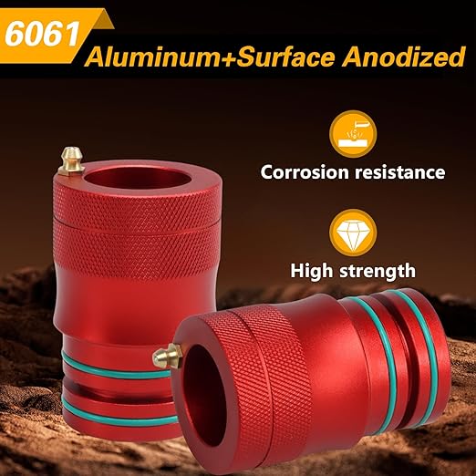 Upgraded 40mm & 44mm Wheel Bearing Greaser Tool with Storage Tube, UTV Front Rear Bearing Greasing Kit Compatible with Polaris Ranger 500 800 900 Sportsman 500 800 1000 RZR 570 800 ACE 570 900