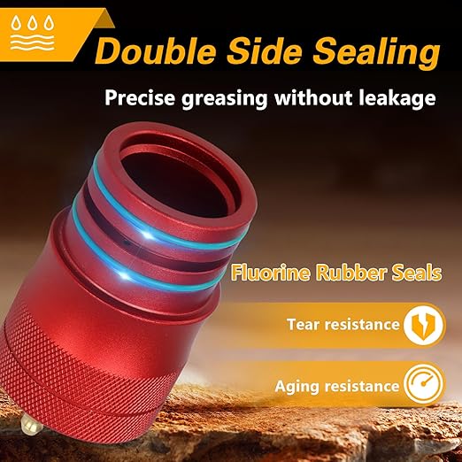 Upgraded 40mm & 44mm Wheel Bearing Greaser Tool with Storage Tube, UTV Front Rear Bearing Greasing Kit Compatible with Polaris Ranger 500 800 900 Sportsman 500 800 1000 RZR 570 800 ACE 570 900