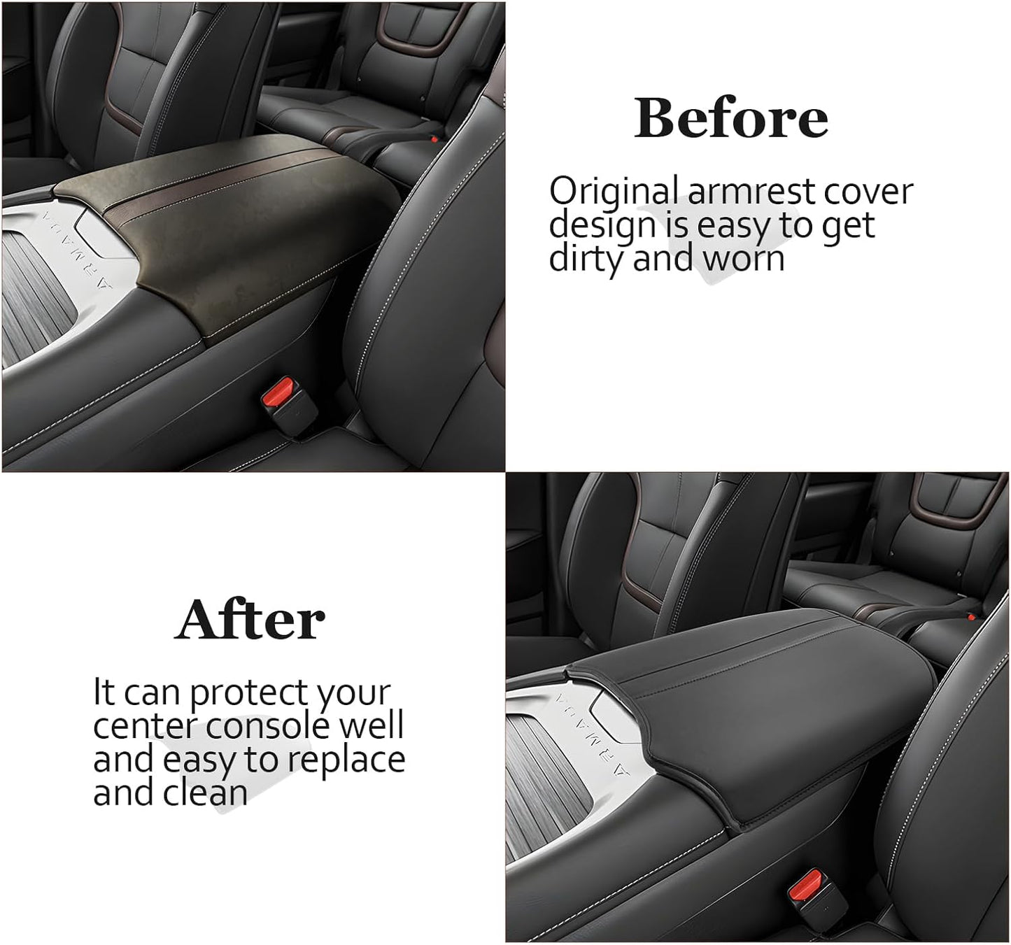 SKTU for 2025 Nissan Armada Accessories Armrest Cover for 2025+ Nissan Armada Center Console Cover Nissan Armada 2025 Accessories 2025 Armada Center Console Cushion Pad