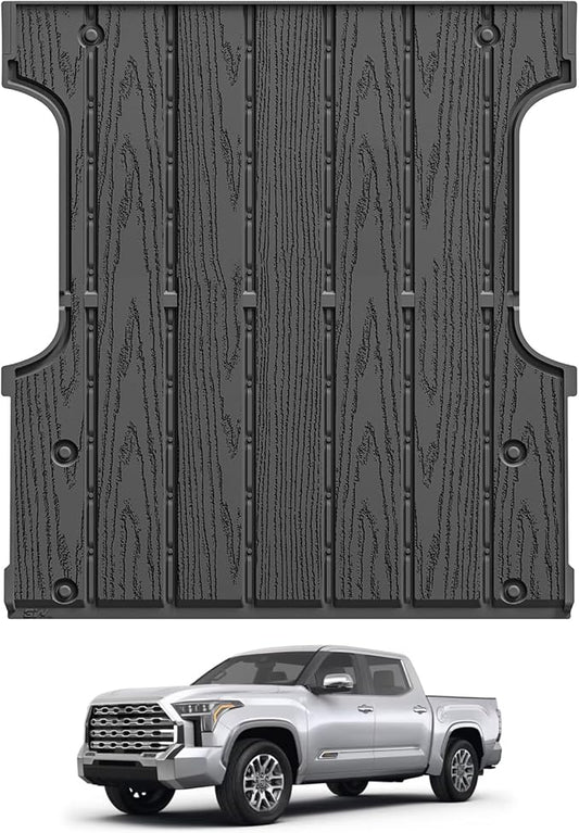 3W Truck Bed Mat for Toyota Tundra 2022-2026, Heavy Duty Tundra Accessories TPE Truck Bed Liner, All Weather Pickup Truck Bed Protection(Only Fit 5.5FT/5.5' Short Bed)