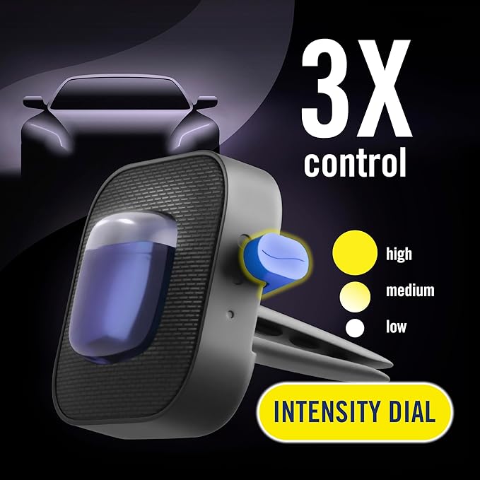 Febreze AUTO Air Freshener, Odor-Fighting Automotive Vent Clip, Lush Scent, 8 Count