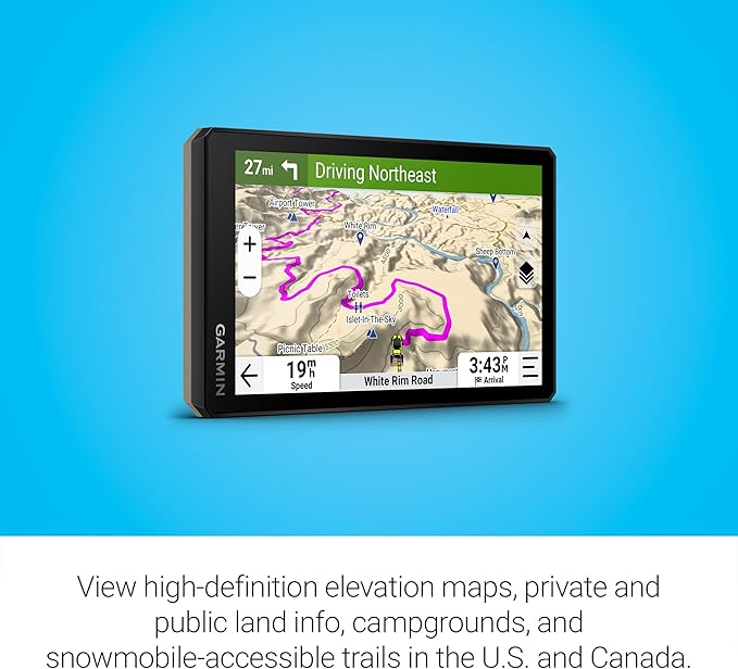 Garmin Tread® 2, Powersport Navigator, 6" Glove-Friendly Display, Built for Extreme Weather, Preloaded Mapping, Snowmobile Trails for U.S. and Canada