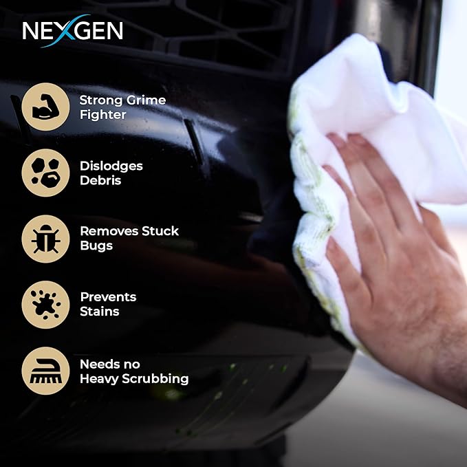 Nexgen Bug and Tar Remover (16oz), Ultimate Car Cleaner for a Pristine Finish - Gentle Yet Effective Bug & Tar Remover for Cars Exterior - Car Cleaning Supplies – No-Scrub Application for Easy Use