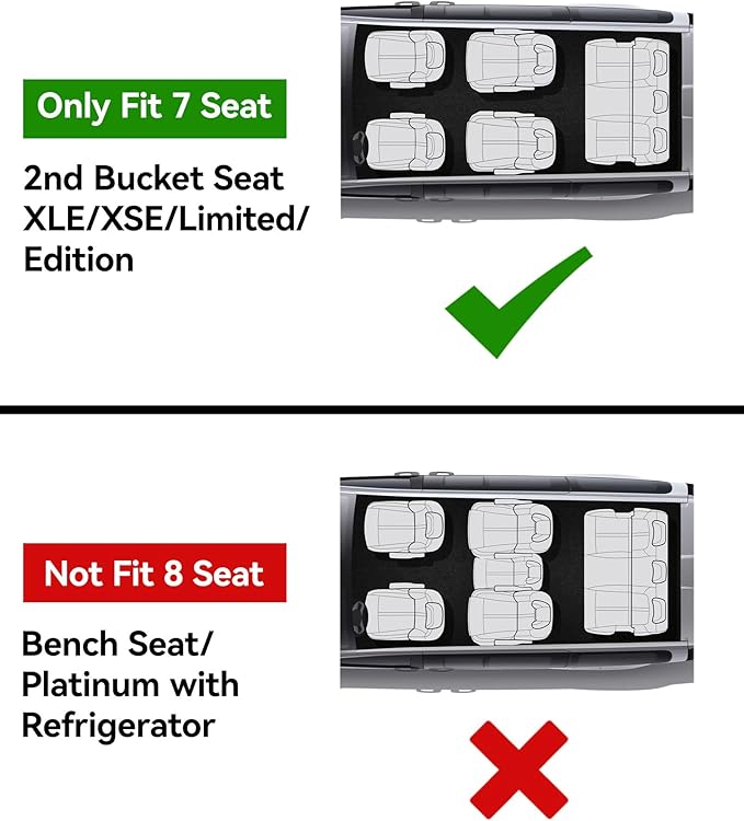 3W Floor Mats for Toyota Sienna 2021-2026 (Only for 7 Seat & Not Fit 25-26 Platinum Edition), TPE All Weather Custom Fit Floor Liner for Sienna XLE/XSE/Limited/Woodland Edition 1st, 2nd and 3rd Row